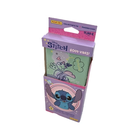 Panini Stitch Good Vibes Trading Cards 2026 Pencil Tin Design 2