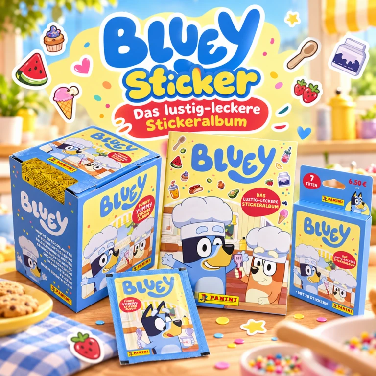 Panini Bluey Sticker Serie 3 Funny Yummy 2026