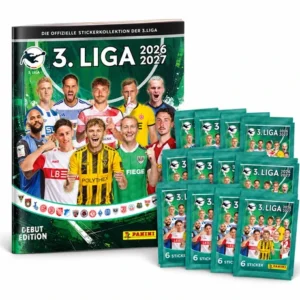 Panini 3. Liga 2026/27 Stickeralbum mit 10 Stickertüten