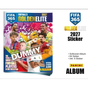 Panini FIFA 365 2027 Sticker Softcover Album – 64 Seiten + 6 Sticker
